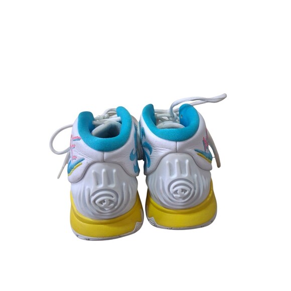 Nike Kyrie 6 Size 6.5 Youth Neon Graffitti Basketball Sneaker Shoes BQ5599-101 - Picture 3 of 8